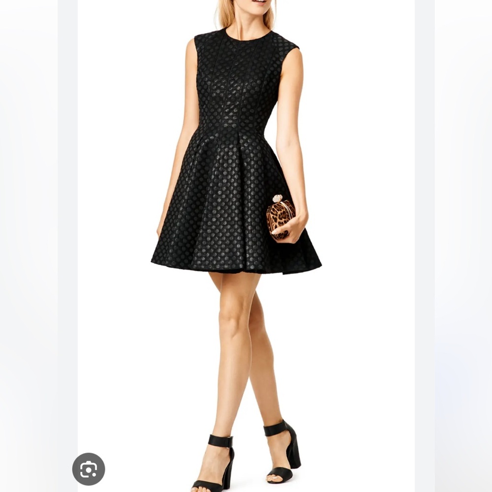 Jill Stuart Black Textured Mini Dress